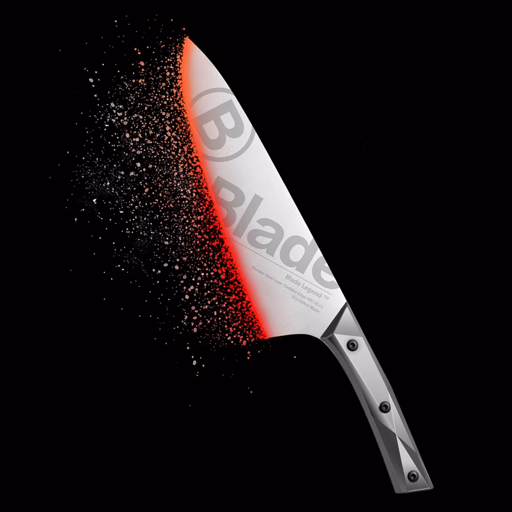 2 Blade Legend Klyra: New Tech Laser cladding kitchen knife